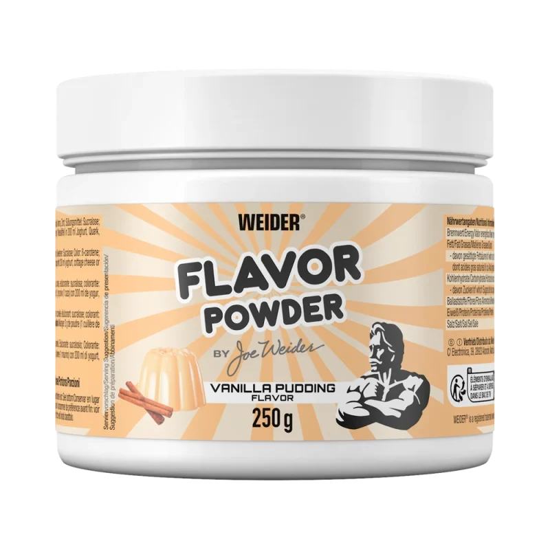 pudra indulcitor weider flavor powder vanilla pudding 250g