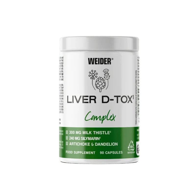 protector hepatic weider liver d-tox complex 90caps