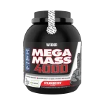 gainer Weider Mega Mass 4000 cu aroma de capsuni 3kg
