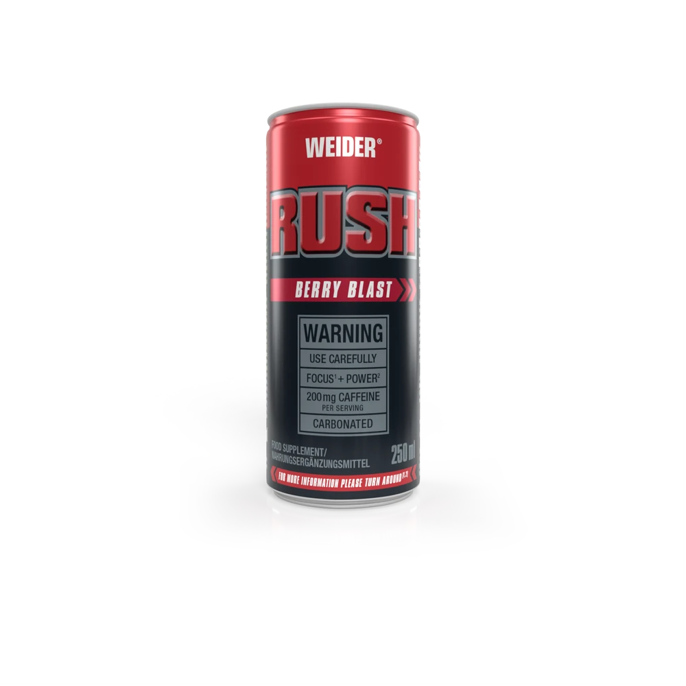 weider-rush rtd-berry blast-250ml pre-workout doza weider rush rtd berry blast-250ml