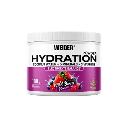 electroliti pudra weider hydration electrolyte balance powder wildberry 180g