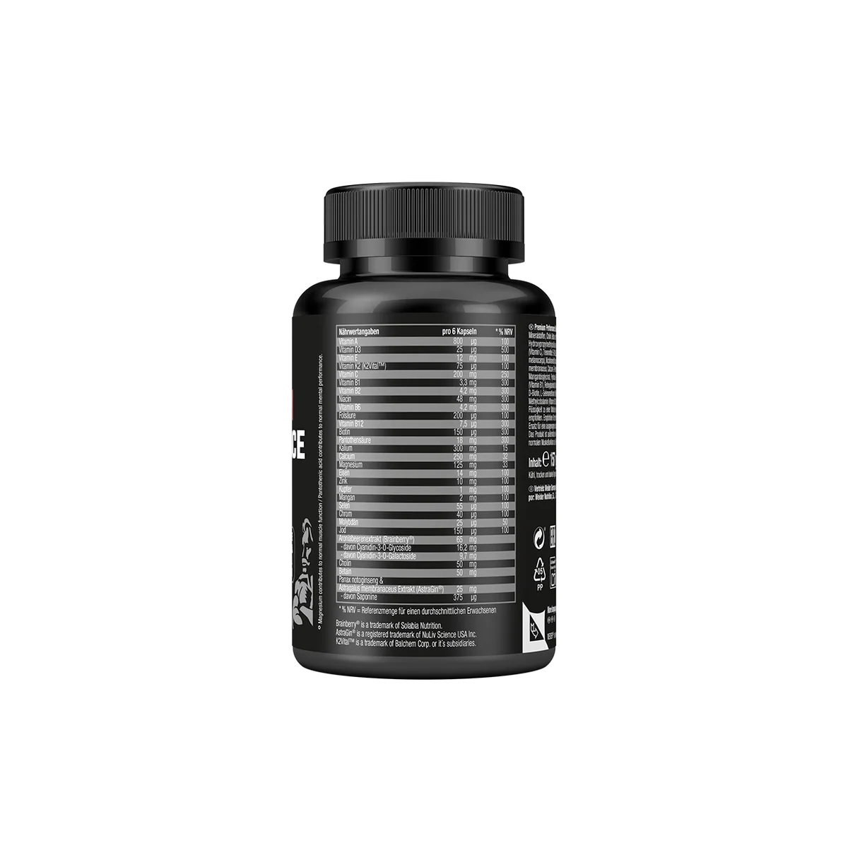 eticheta valori nutritionale complex de multivitamine si minerale weider premium performance stack 180 de capsule