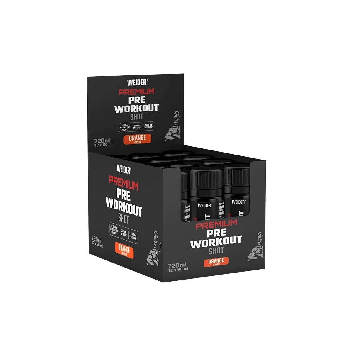 weider_Premium_PreWorkout_cutie_orange_60ml cutie pre-workout lichid gata de consum Weider Premium Pre-Workout cu aroma de portocale fiola 60ml